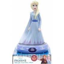 Lampada da Comodino Led 3D Disney Frozen Elsa - Multicolor