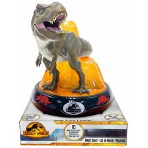 Lampada da Comodino Led 3D Jurassic World t Rex - Multicolor