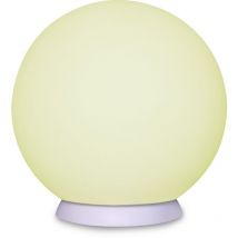 Lampada da Esterno Ricaricabile Lucilla, Plastica, Bianco, 30x30x30 cm
