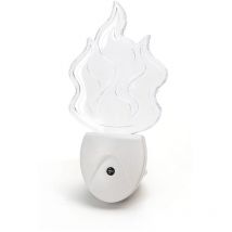 Lampada da notte a Led Flame da presa 0,5W rgb con sensore Aigostar