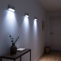 Etc-shop - Lampada da parete, a batteria, rilevatore di movimento, illuminazione per scale a led, luce notturna a batteria, illuminazione per