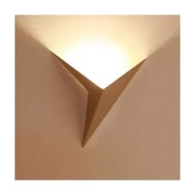 Lampada da parete a led 3W Lampada da parete per interni a led, Lampada da parete dorata a forma di triangolo creativo 3000K Lampada da parete