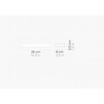 Zafferano - Applique led Stripe 14w 1574lm 38cm 3000K blanc