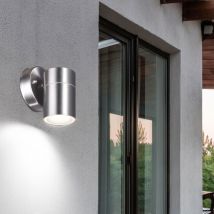 Lampada da parete design facciata illuminazione esterna in acciaio inox giardino faretto giù apparecchio