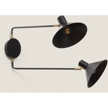 Lampada da Parete Orientabile Metallo Aleya ii Nero