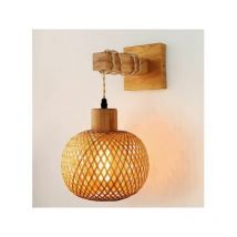 Lampada da parete per camera da letto,Lampada da terra in legno a parete, illuminazione per soggiorno, corridoio Ugreat