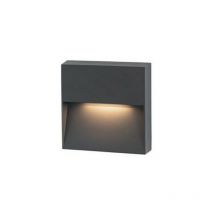Lampada da parete per esterni Vetren 6W led 3000K grigio scuro IP65