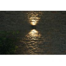 Ambos 35376 Lampada da parete per esterno led (monocolore) GU10 22 w Grafite - Heitronic