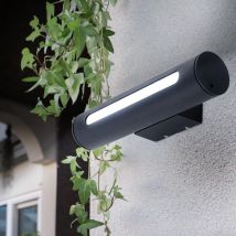 Lampada da parete per esterno Lampada da parete Lampada da esterno Lampada balcone, metallo nero IP44 Resistente agli spruzzi, 1x led 3 watt 250
