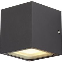 Sitra Cube 232535 Lampada da parete per esterno Lampada a risparmio energetico, led (monocolore) GX53 18 w Antracit - SLV