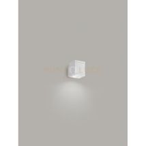 Applique Moderna Quadro Quarondo Bianco 1 Luce
