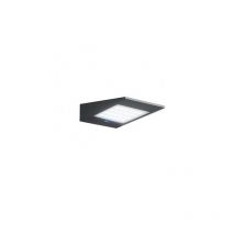 Zafferano - Applique solaire led 2,2w à piles avec photovoltaïque IP54 gris foncé