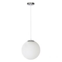 Lampadario a Sospensione Moderno Lampada a Sospensione Rondo Lampada da Soffitto Bianco Latte Ø25CM