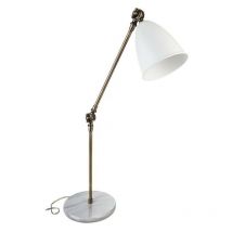 Lampada da scrivania snodabile colore bianco - Konrat