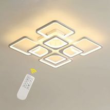 Plafoniera led 72W 4566LM Dimmerabile con Telecomando e Controllo app 3000-6000K per Soggiorno Ufficio Sala da Pranzo