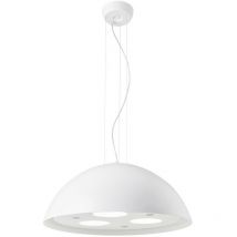 Cristal Moon Lampada a sospensione led Lux in vetro bianco