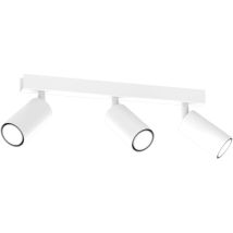 Lampada da soffitto Hudson 3xGU10 – Collezione minimalista in bianco – Illuminazione moderna per soggiorno, cucina e camera da letto