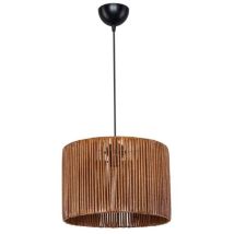 Lampada A Sospensione In Carta Stile Rustico Roya Asz1700 Colore Marrone