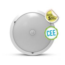 Lampada da soffitto led Ø300mm tondo - 20W 2500lm 3000K - Caldo Bianco - Rilevatore ir - IP65