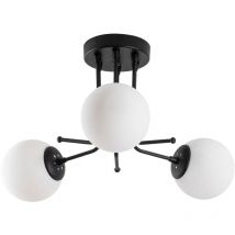 Lampada da soffitto - Nero, 48x48x34