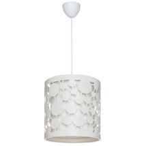 Lampada a sospensione paralume bianco con intagli Summer ASZ1178