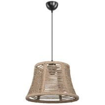 Lampada A Sospensione Paralume In Iuta Stile Rustico Besta Asz1745