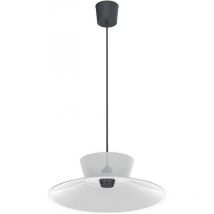 Lampada da sospensione soffitto Lombardo vintage 35, attacco e27, colore paralume bianco, lampadina non inclusa, lom lb1110013