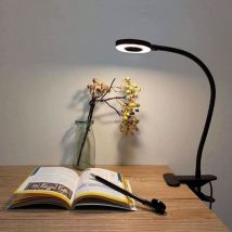 Lampada da tavolo a led flessibile con clip, 3 modalità di illuminazione e 10 livelli di intensità