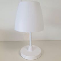 Lampada da Tavolo a LED Ricaricabile Bianca 13x30 cm H&S Collection