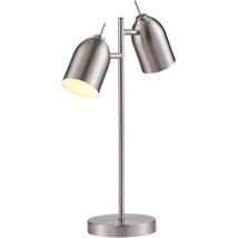 Lampada da tavolo con paralume cromato Teamson Home Mason VN-L00063NB-EU - Finitura cromata