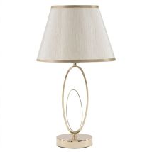 Tischleuchte Glam Flush, Metall, Gold, Ø 24x47 Cm