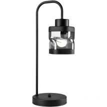 Lampada da Tavolo Hugo, Metallo, Vetro, Nero, 45x19x19 cm