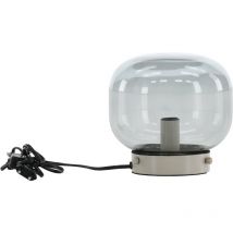 Lampada da tavolo in acciaio e vetro Bollonelie