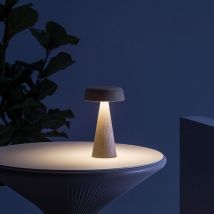 Fade Table Lamp Argilla - L13 x P13 x H22 cm lampada da tavolo colorata di design originale Plust interno esterno moderna giardino