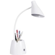 Lampe De Bureau, Lampe De Bureau Led Dimmable Avec 3 Modes D'Éclairage, 2000mah Rechargeable Lampe Bureau Enfant Avec Porte-stylo Et Support Téléphone
