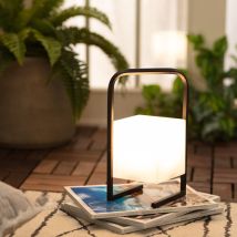 Lampada da Tavolo led Portatile Tiber 2.5W per Esterni con Batteria usb Ricaricabile Nero