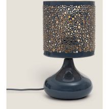 Lampada da Tavolo Metallo Harish Azzurro