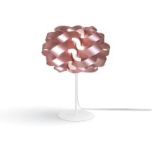 Linea Zero - Lampada Da Tavolo Moderna 1 Luce Cloud In Polilux Rosa Metallico Made In Italy