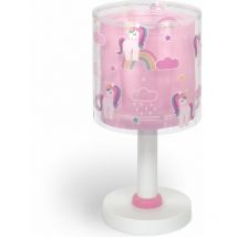 Lampada Da Tavolo Per Bambini Unicorns - Rosa