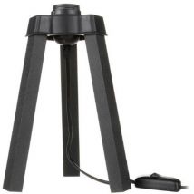 Lampada da tavolo treppiede legno colore nero Piko MDL4769 22.5H