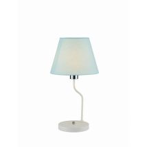 Candellux York Lampada Da Tavolo Bianco/blu 1xe14 44cm