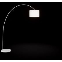 Piantana Ad Arco In Metallo Contemporanea Callisto Bianco 1 Luce E27