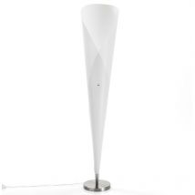 Lampada da terra in polipropilene bianco opaco cm Ø31,5 x H160