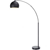 Lampada da terra led Illuminazione Negra Moderna Arquer Teamson Home VN-L00013-EU - Nero / Nero