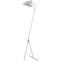 Lampada da terra led moderna monopiede bianco retr Teamson Home VN-L00043-EU - Bianco / Oro