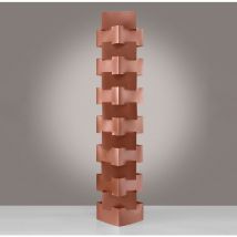 Lampada Da Terra Moderna 1 Luce Building In Polilux Rame Made In Italy