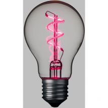 Lampe E27 36V goutte spirale 60mm rose