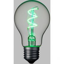 E27 Lampe 36V Tropfen Spiral 60mm grün