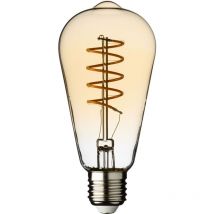 Milo Srl - Lámpara E27 ST64 4W 2200°K Dorada 64x142mm