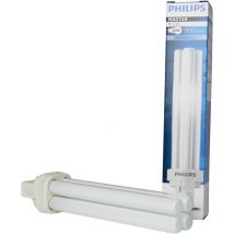 Philips lampada fluorescente compatta 2pin g24d-3 26w luce calda 927906183040 plc2683